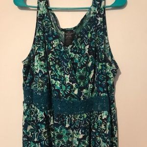 Teal maxi dress